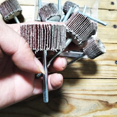 14 Pcs 90mm Extra Long 1/4'' Shank Flap Wheels Sander