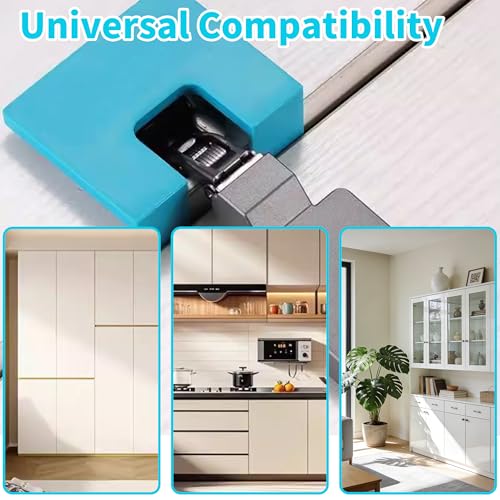 Adjustable Door Hinge Jig - Easy Hinge Mate for Quick Door Installation, Accurate Guide for Hinge Cutting, Carpenter Latch Installation in Minutes|Home Kitchen Bathroom Cabinet Drawer (4)