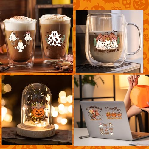 Halloween UV DTF Cup Wraps, Transfer Stickers for Glass Tumblers - color: Halloween725