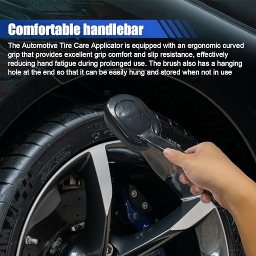 2PCS Tire Shine Applicator Brush, with High-Density Sponge