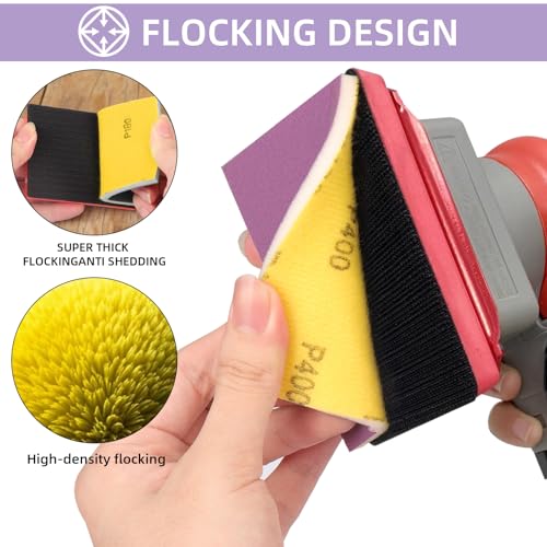 20Pcs Sanding Sponge 320 Grit Wet Dry Soft Foam Hand Sander Block - size: 20pcs 320 Grit, style: Ceramic Sand