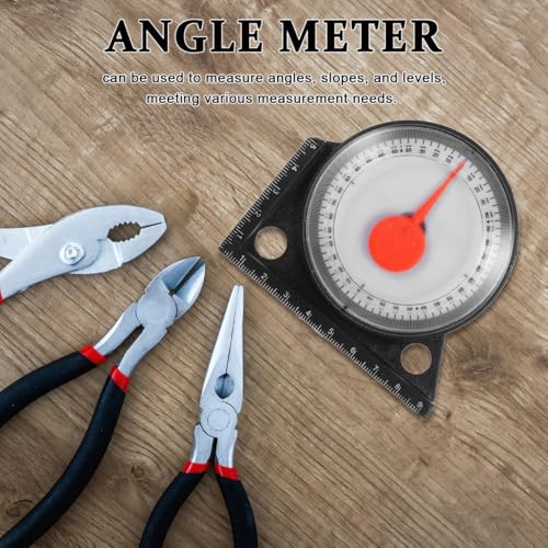 1 PCS Magnetic Angle Finder, Dial Roof Slope Gauge, Accurate Pitch Measuring Tool, Protractor Level with Base, Precision Inclinometer for Roofing Construction, Carpentry and Framing Work