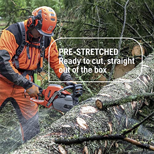 Husqvarna X-Cut S93G 14 Inch Chainsaw Chain, 2 pack, 3/8" mini Pitch, .050" Gauge, 52 Drive Link Chainsaw Blade Replacement, Pre-Stretched and Low Kickback, Gray