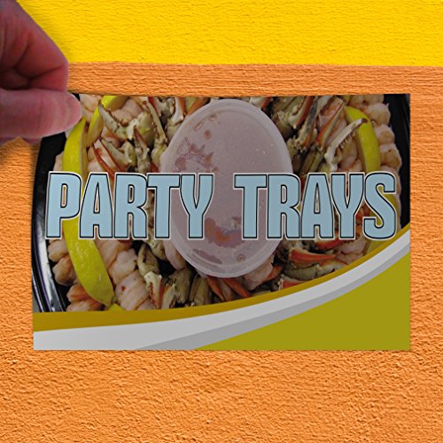 Decal Stickers Multiple Sizes Party Trays Outdoor Advertising Printing Industrial Vinyl Safety Sign Label Restaurant & Food 36x24Inches - size: 36x24inches