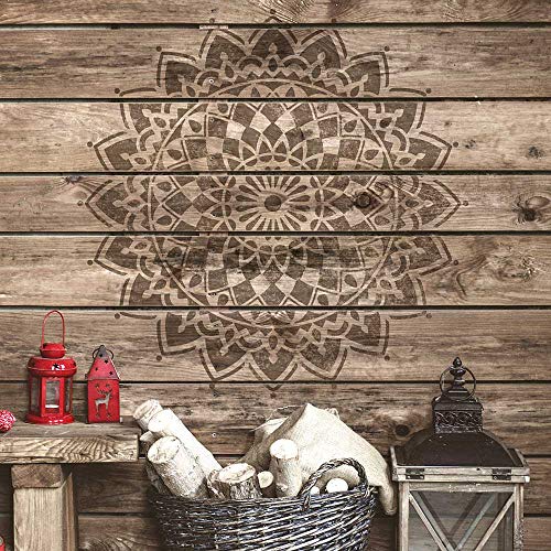 Empowerment Mandala Stencil for Walls – Wall Stencil Mandala – Reusable Stencil Better Than Mandala Decal – Laser Cut Mandala Template for Painting – Mandala Painting Stencil for Easy décor (36") - size: 36" Inches