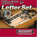 Milescraft 2202 Horizontal Character Template Set 1.5in (42 piece) Router Template set for Sign Making - size: 1.5"