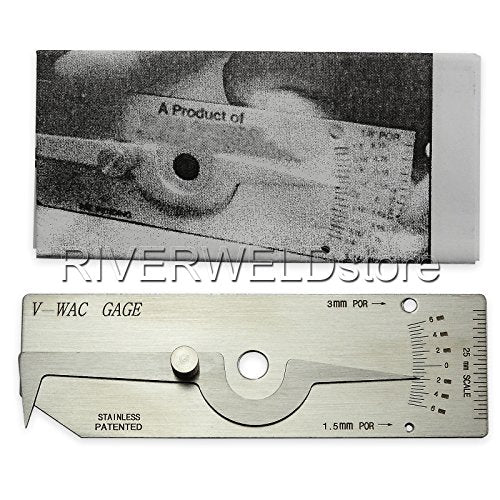 RIVERWELD V-WAC Single Weld Gage Welding Inspection Metric - style: Metric