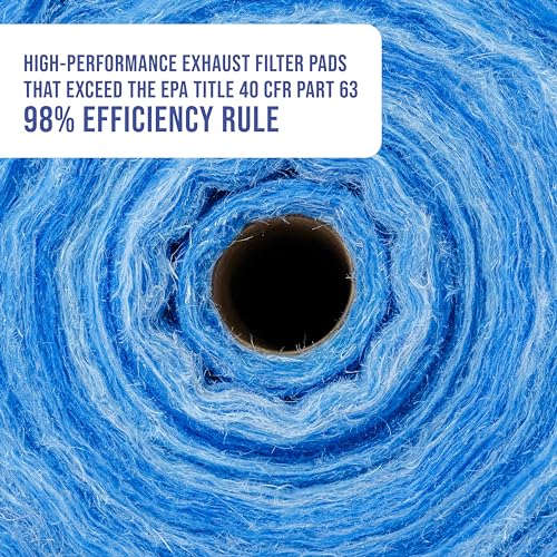 Master Elite Paint Spray Booth Exhaust Filter Roll, 20.5" x 100' - size: 20.5 inches x 100 Feet
