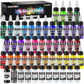 FansArriche Airbrush Paint, 44 Colors with 6 Thinners, 20 ml/Bottle - color: 44 Colors with 6 Thinnners