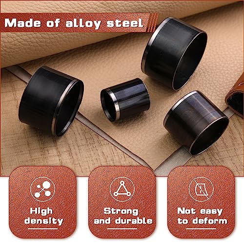 8 Pcs Leather Circle Cutter Tool, Leather Punch Tool Cutting Dies - size: 8 Pcs Round