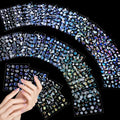 60 Sheets Aurora Nail Stickers for Nail Art, Star Art Stickers