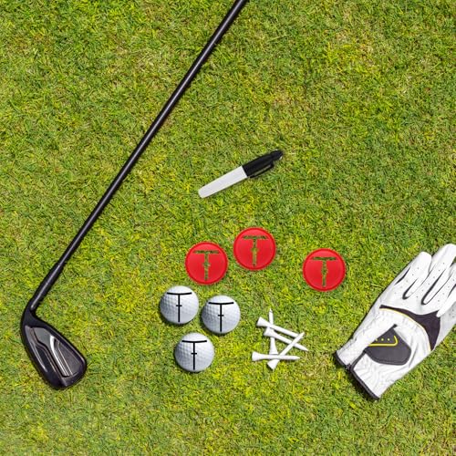 3pcs Golf Ball Marker Set, Golf Ball Line Marker Tool with Marking Pen