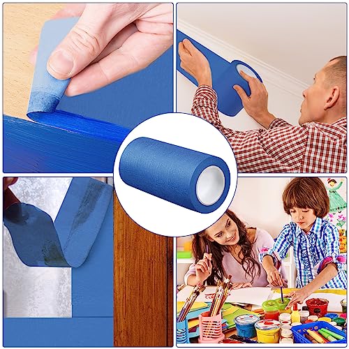Fainne 3 Rolls Blue Painters Paint Masking Tape, Blue, 6 Inch X 55 Yards - size: 6 Inch x 55 Yards