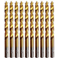 10-Piece 1/4-Inch HSS Brad Point Wood Drill Bits with Storage Case - style: 1/4" Brad Point