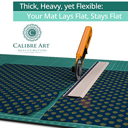 Calibre Art Self Healing Rotary Cutting Mat, Full 9x12, Scrapbooking Crafts - size: 12"L x 9"W