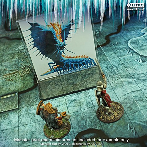 LITKO Paper Figure Stand | Compatible with D&D | 3x3-Inch Square - size: 3x3-Inch Square