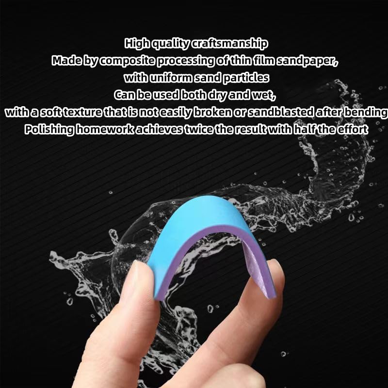 Soft Material Sanding Sponge Set Sandpaper Making Tool Kit Accessories for Dspiae Gundam GK Military Model (SS-S01)… (SS-02) (SS02(1000-2500#))