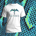 Extreme Film Iron On Digital Pattern Heat Transfer Vinyl - 12" x 12" Sheet (Blue Snakeskin) - color: Blue Snakeskin