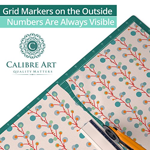 Calibre Art Self Healing Rotary Cutting Mat, Full 9x12, Scrapbooking Crafts - size: 12"L x 9"W