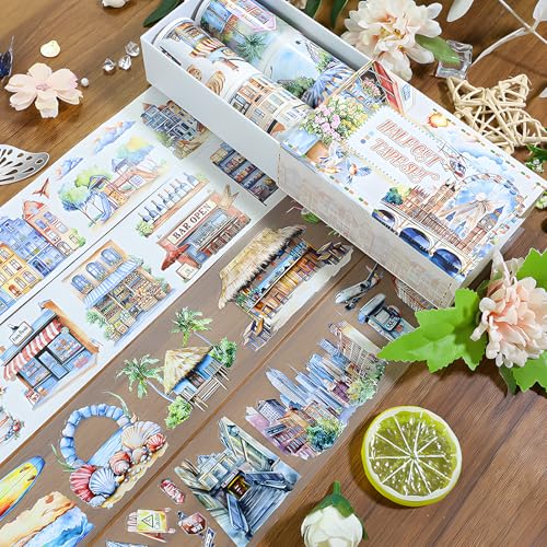 Snycler Pre-Cut PET Washi Tapes- 4 Rolls The World - color: The World
