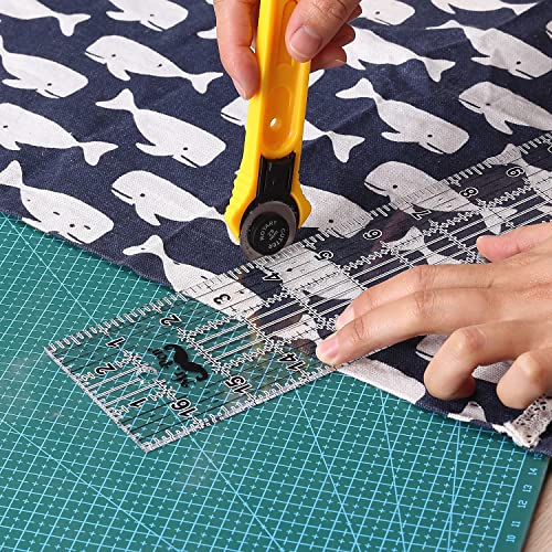 Mr. Pen- Sewing Ruler, 3 x17 Inch, Acrylic Quilting & Cutting Ruler, Non-Slip, Sewing Supplies