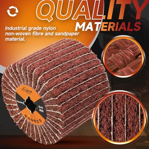 Surface Conditioning Tool 60 Grit Abrasive Drawing Polishing Drum - style: 60 grit with sandpaper