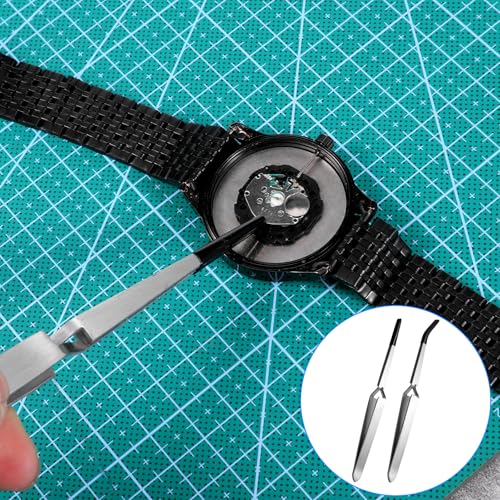 Reverse Tweezers for Crafting, 2 Pcs Reverse Tweezers with Silicone Tips