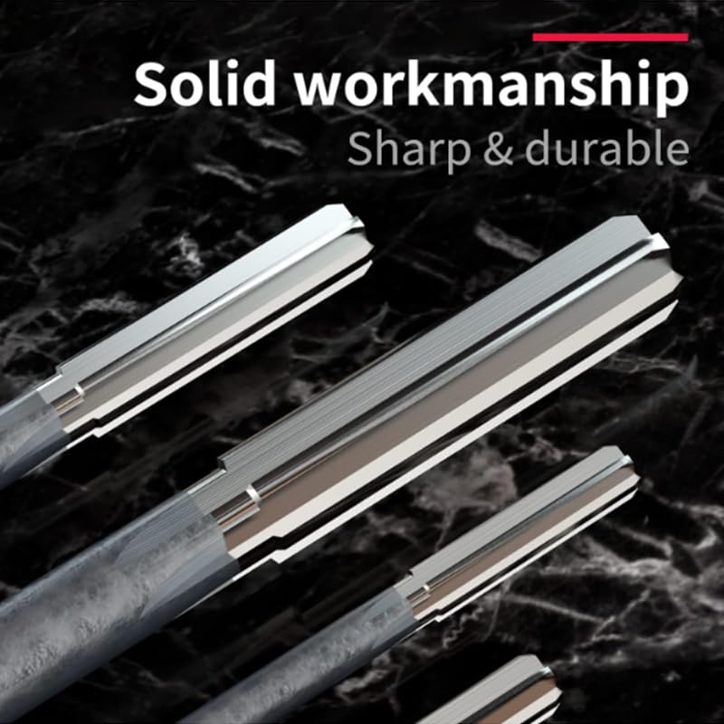 H7 Straight Shank Chucking Machine Reamer Milling Cutter Tool,Reamers for Straight Shank Machines Carbide Lathe (4pcs:3/8" 5/8" 1/2" 3/4") - size: 4pcs:3/8" 5/8" 1/2" 3/4"