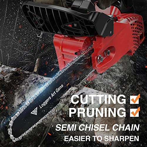 8 Inch Chainsaw Chain Replacement Accessories, 5 Pieces 1/4" LP Pitch, 0.043" Gauge, 47 Drive Links Chains for 8-inch Cordless Electric Portable Mini Chainsaws for Pruning Shears Wood Cutting