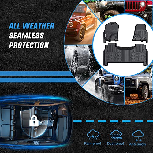 Nilight TPE Floor Mats for Dodge Ram 1500 New Body Crew Cab - color: 2019-2024 Dodge Ram 1500 New Body