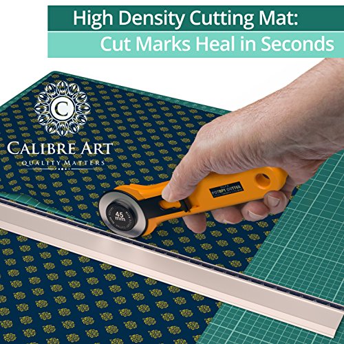 Calibre Art Self Healing Rotary Cutting Mat, Full 9x12, Scrapbooking Crafts - size: 12"L x 9"W