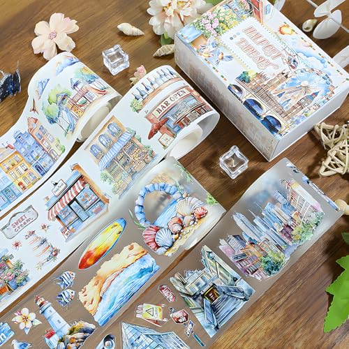 Snycler Pre-Cut PET Washi Tapes- 4 Rolls The World - color: The World