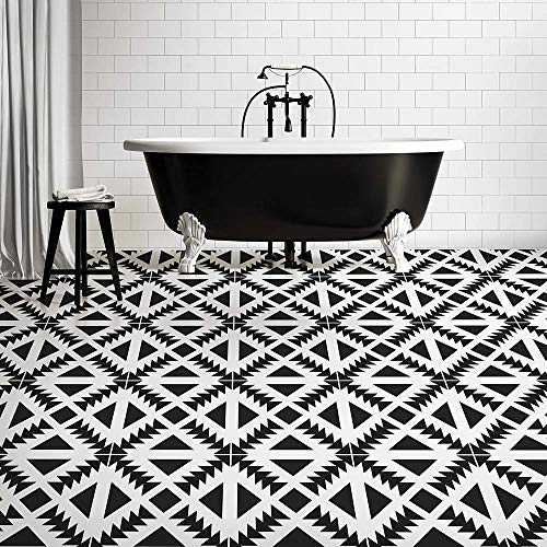 Aztec Tile Stencil - Tile Stencils for Painting Tile Floor - Reusable Tile Stencils for Linoleum and Cement Floors - Paint Your Old Tile and Save - Stencils for Painting Floors (Medium 8"x8") - size: Medium (8"x8")