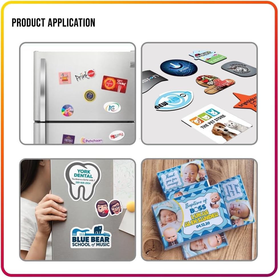 Magnetic Sheets Non-Adhesive 5" x 7" 30 mil - Flexible Magnets, 30 Pack - size: 5" x 7"