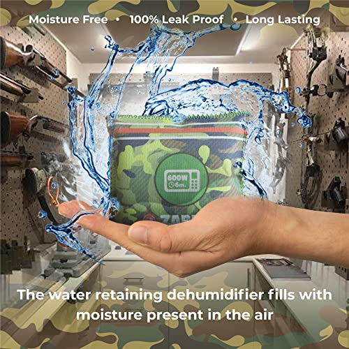 Zarpax Gun Safe Dehumidifier Camouflage Rechargeable Desiccant - 4 Pack - style: Four Pack