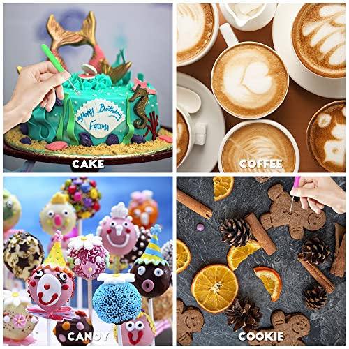 8 Pieces Cookie Scribe Tool Sugar Stir Needle with Clear Box Scriber Needle Cookie Decorating Tools, DIY Baking Pin Whisk Stainless Steel Needle Biscuit Icing Pin - color: D