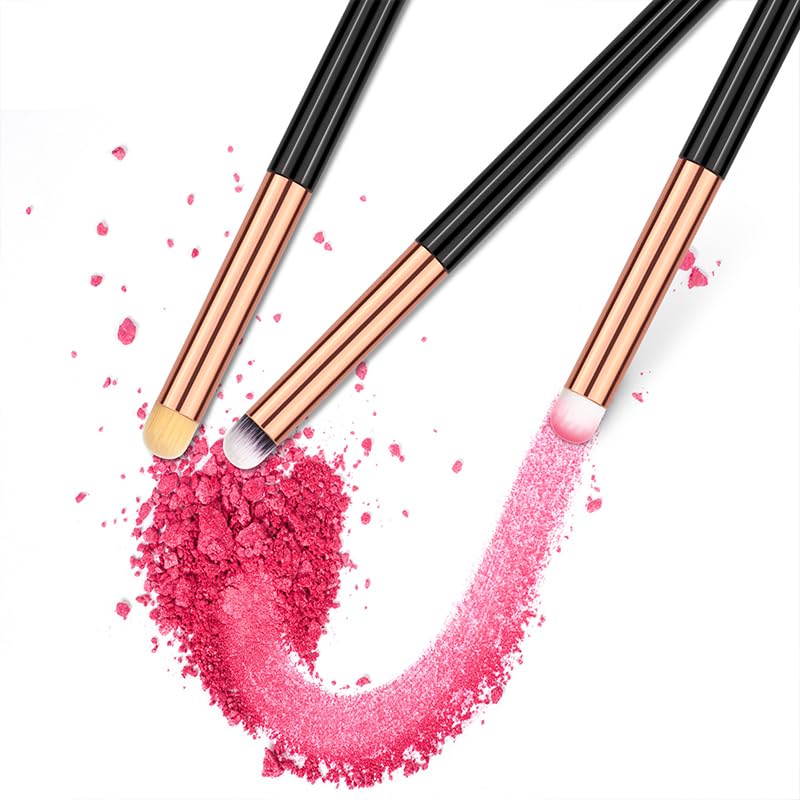 UorPoto Eye Makeup Brush Set Round 6Pcs Professional Concealer Eyeshadow Brush Can Blending Brushes for Card Making