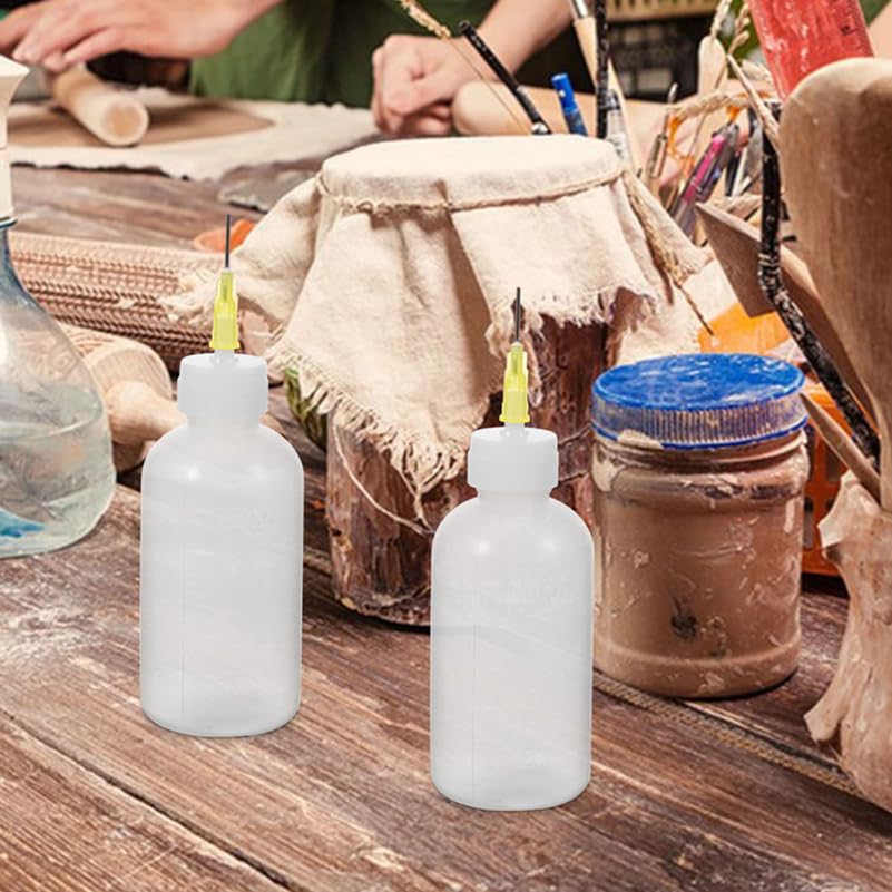 DOITOOL Pottery Glaze Squeeze Bottle Fine Tip Squeeze Bottle with Nozzle Precision Applicator for Ceramic Pottery Tools Mud Painting Detail Work 3.74 in