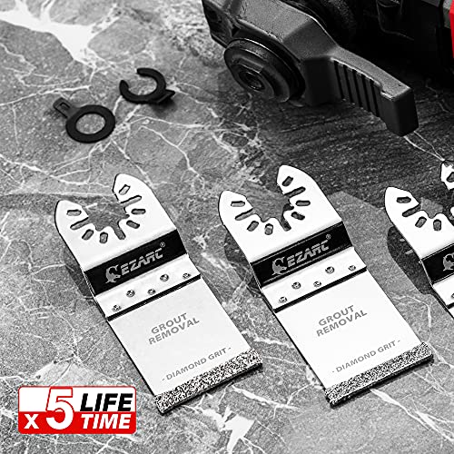 EZARC Diamond Oscillating Saw Blades for Grout and Mortar, 3-Pack - size: 3Pcs